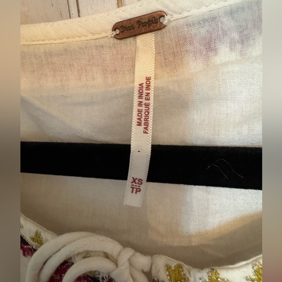 Free People Sweet escape ivory boho dress size Xsmall - Picture 6 of 12